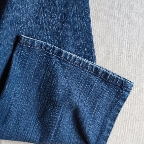 Croft&Barrow jeans women's size 8P denim blue straight leg stretch - Picture 8 of 13